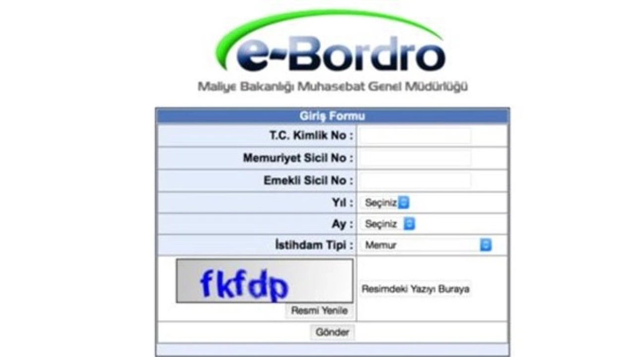Temmuz ayı  maaş bordroları e-devlet üzerinden yayınlandı