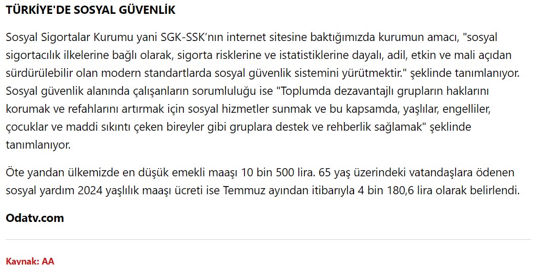 odatv en d&uuml;ş&uuml;k emekli 2